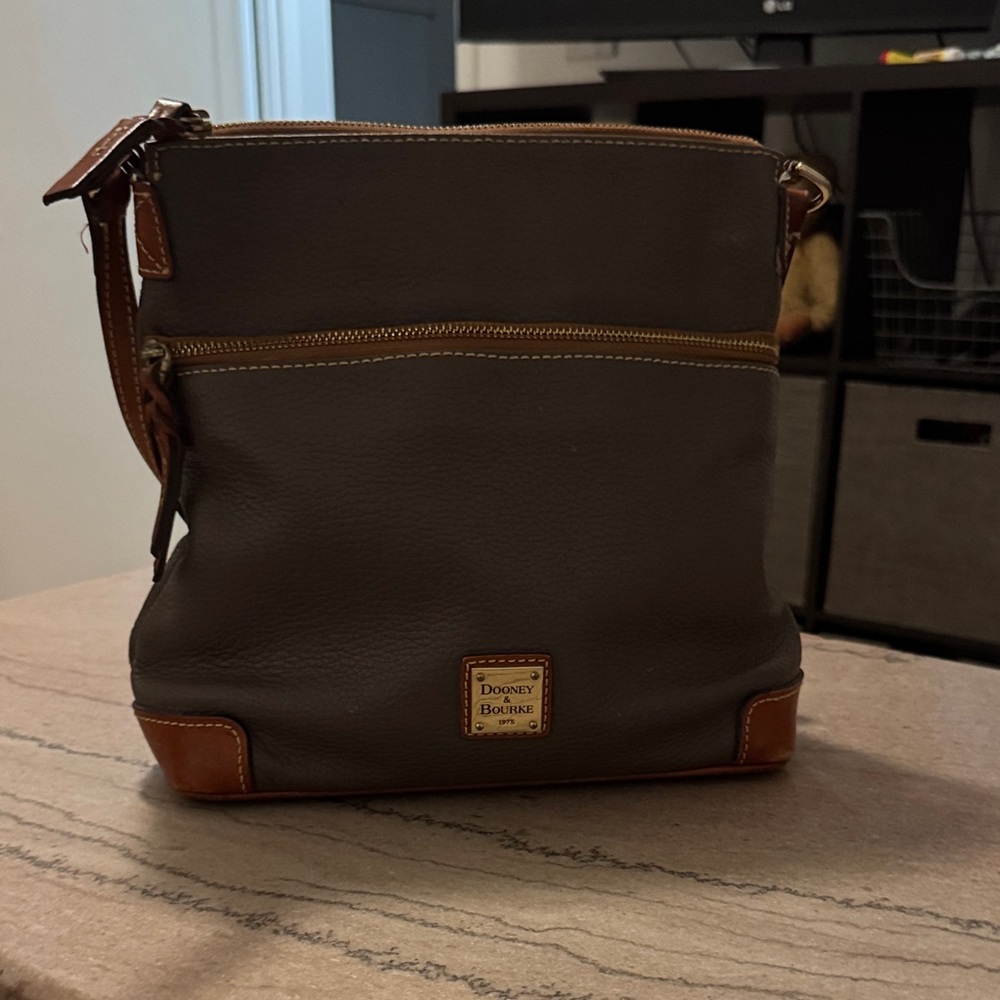 Dooney & Bourke Brown and Tan Shoulder Bag
